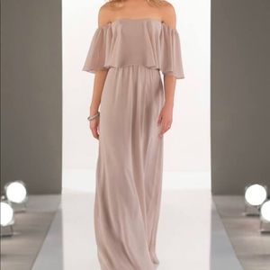 SORELLA VITA LIGHT PINK BRIDESMAID/PROM/SPECIAL OCCASION DRESS OFF THE SHOULDER